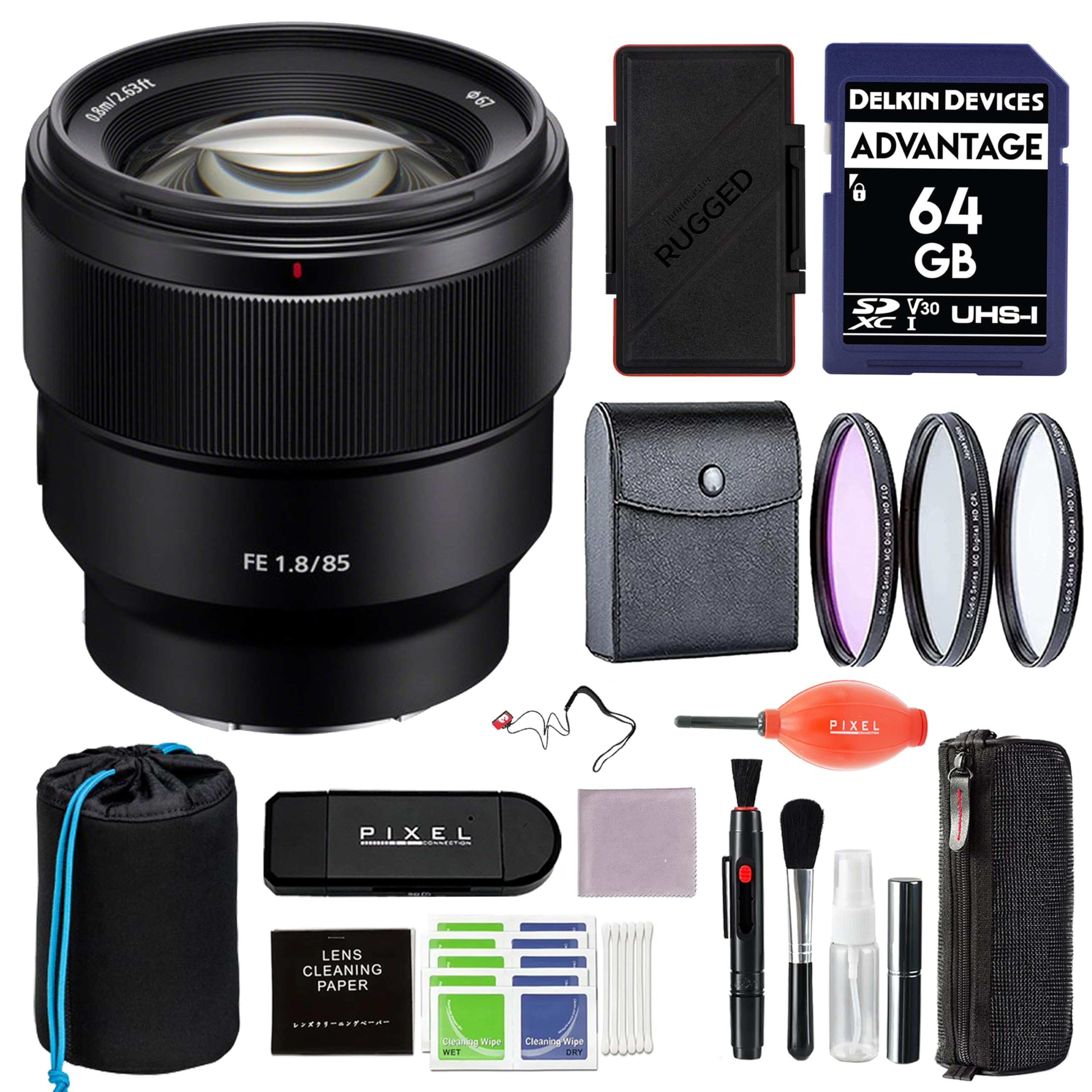 Amazon.com : Sony 85mm f/1.8 Prime Lens (SEL85F18) Bundle with